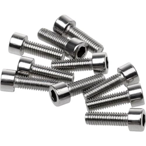 10x Stainless Steel Bicycle Bike Water Bottle Holder Cage Bolts M5*15 Screws