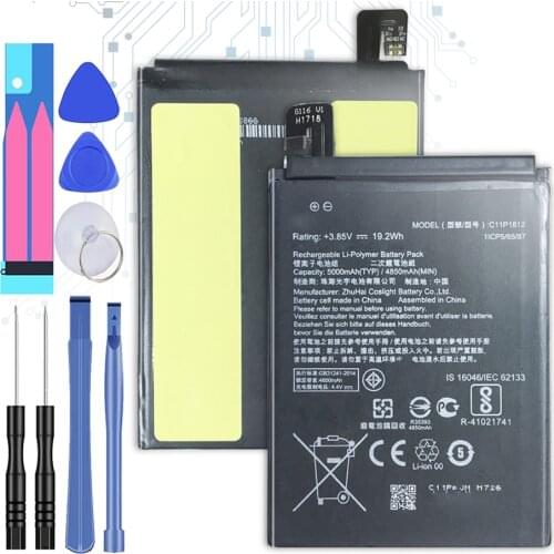 C11P1612 Battery For ASUS ZE553KL ZenFone 3 Dual Z01HDA SIM LTE Zoom S Bateria 4850mAh Tracking Number