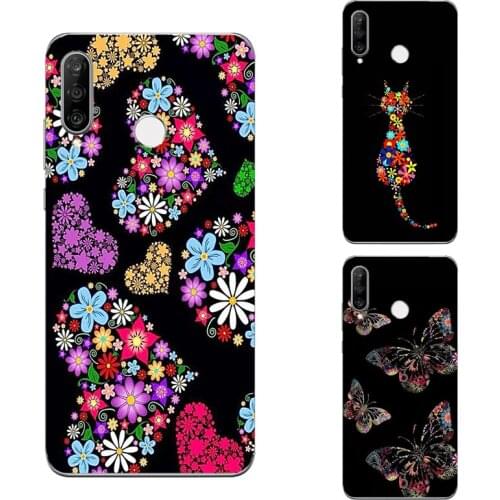 Flower shape butterfly cat silicone phone case For Infinix Note 10 8 8i 6 4 Pro 5 Stylus 7 Lite floral leaves phone case
