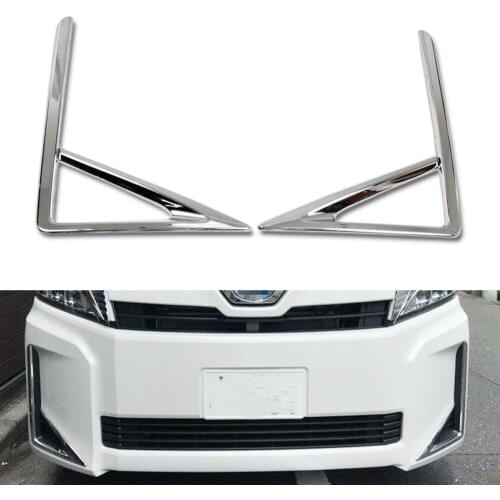 ABS Car Front Fog light Lamp Decoration Cover Trim For 2018 2019 2020 Toyota VOXY X/HYBRID X Model