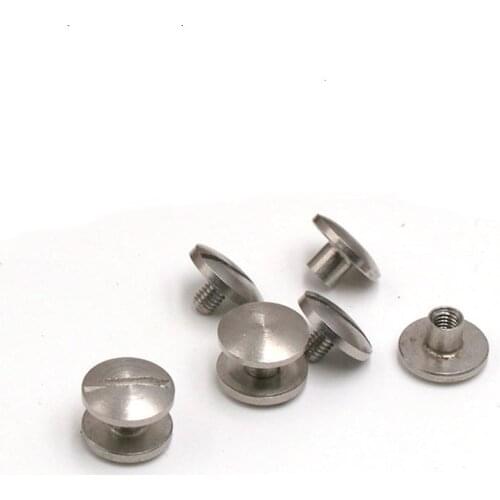 1 PCS Diameter 8mm Arc Style Chicago Screw Rivet Wallet Bag Belt DIY Handmade Garment Leather Craft Hardware Part Fastener