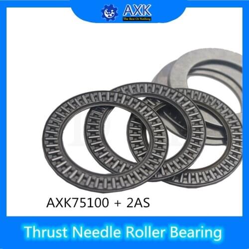 AXK75100 + 2AS Thrust Needle Roller Bearing With Two AS75100 Washers 75*100*6mm ( 5 Pcs) AXK75100 889115 NTB75100 Bearings