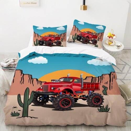 Car Cartoon Kids Bedding set for children baby girls Duvet cover set pillow case Bed linens Quilt cover 240x220 140x200 sun
