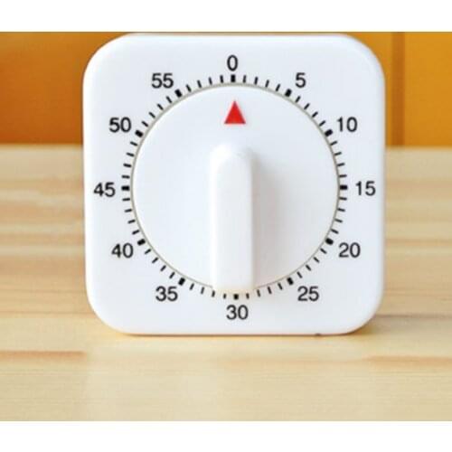 Kitchen Tool Small Square Pendulum Timer Kitchen Cooking Timer Countdown 60 Minutes Alarm Mechanical Timer Compact Portable