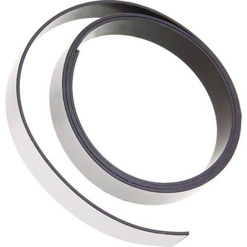 1pc 1M Soft Rubber Magnetic Strip Self Adhesive Flexible Magnetic Tape DIY Stripe Tape Magnetic Materials New