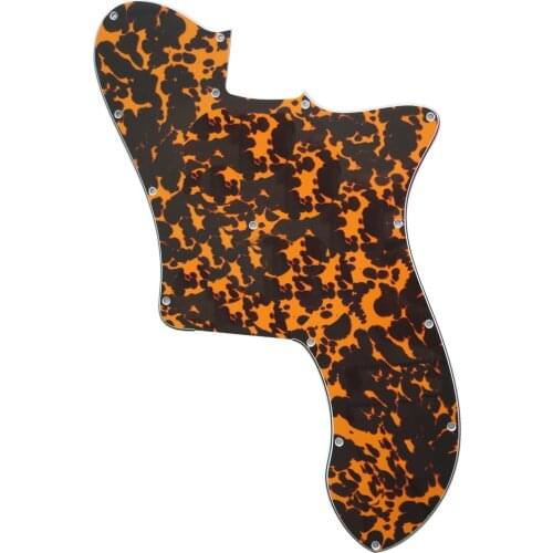 Pleroo Custom Guitar pickgaurd - For 72 Tele Deluxe Reissue Guitar Pickguard Blank , 4 Ply Leopard Print
