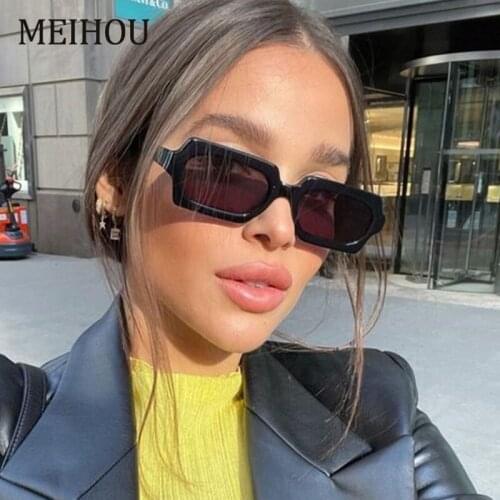 New Small Rectangle Sunglasses Women Fashion Brand Designer Travel Womens Square Sunglasses Green Eyewear UV400 Goggles
