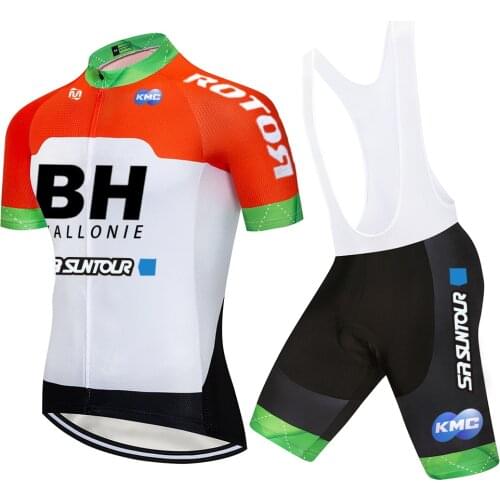 Orange 2021 Spain Cycling BH TEAM Jersey Sportswear Bike Shorts Suit MTB Ropa Ciclismo BICYCLING Maillot Culotte Clothing 20D