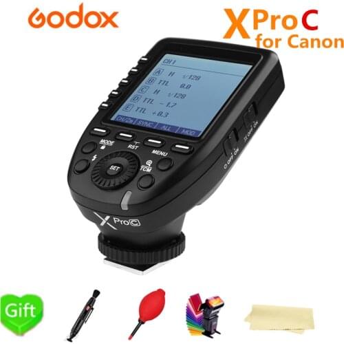 Godox Xpro-C Trigger 2.4G Wireless HSS E-TTL flash Transmitter For Canon 1300d 6d 1100d 60d 1000D 7D 650D 70D 700D Camera