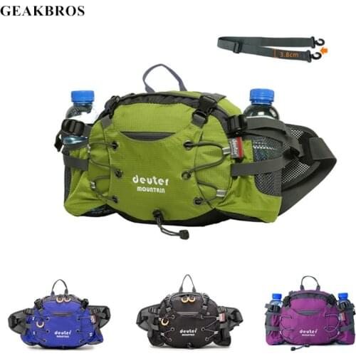 Outdoor Sports Waist Bag Running Cycling Climbing Backpack Waterproof Hiking Hunting Riding Travel Water Bottle Shoulder Pack