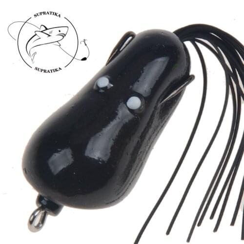 3D Eyes Swimbait Plastic Silcone Soft Bait 6Colors 8g/5cm Artificial Topwater Octopus Thunder Frog With Sharp Hook Bionic Bait