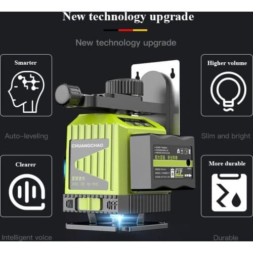 High Precision Strong Light 8 Line Green Light Thin Line Horizontal 12 Line Green Light Blue Infrared Laser Grounding Instrument