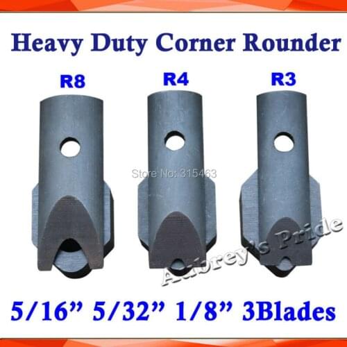 R3(1/8") R4(5/32") R8(5/16") 3 Die Blades for Heavy Duty All Steel Corner Rounder Punch Cutter