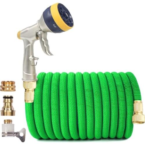 Garden Hose Expandable Magic Flexible Water Hose Eu Hose High Pressure Car Wash Plastic Hoses Pipe With Spray Gun To Watering