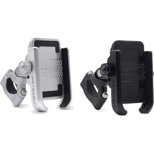 360 Degree Universal Bike Aluminum Alloy Motorcycle Motorbike Handlebar Phone Holder Stand Mount For iPhone Xiaomi Samsung 4-6.4
