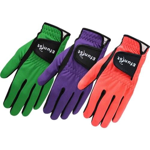 Pack 1 Pcs Golf Gloves Men Worn On Left Hand Micro Soft Fiber Breathable Orange Green Pink Mens Golf Glove Drop Ship
