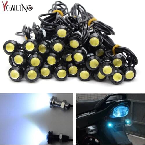 10pieces Motorcycle Turn Signal Light 18MM Amber LED Indicator Blinker Flash Bike Lamp For yamaha Kawasaki honda bmw SUZUKI