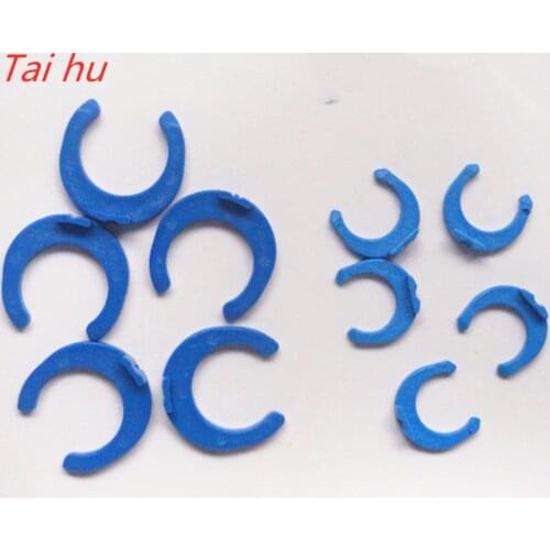 100Pcs 1/4" 3/8"OD Tube PE Pipe Fitting Blue Clip C-ring Hose Quick Connector Aquarium RO Water Filter Reverse Osmosis System