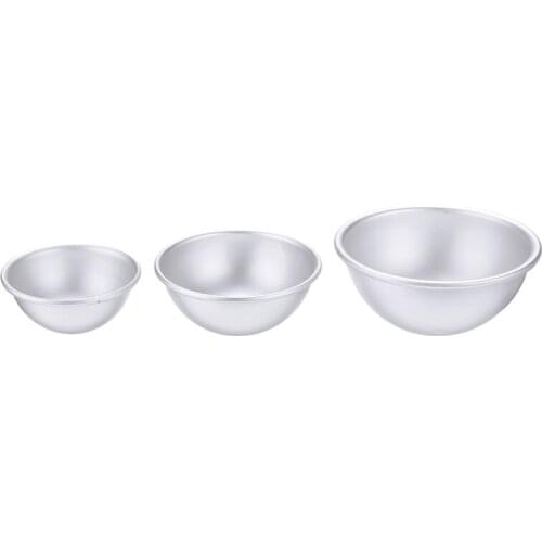 16pcs 8 Set DIY Aluminium Bath Ball Mold Metal Bath Bomb Fizzy Crafting Cake Candle Mould Sphere Diameter 45mm/55mm/65mm