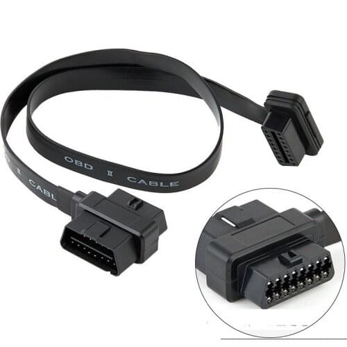 Automobile obd2 16pin OBDII car extension cable one to two interface hud window riser display external multi-wiring conversion