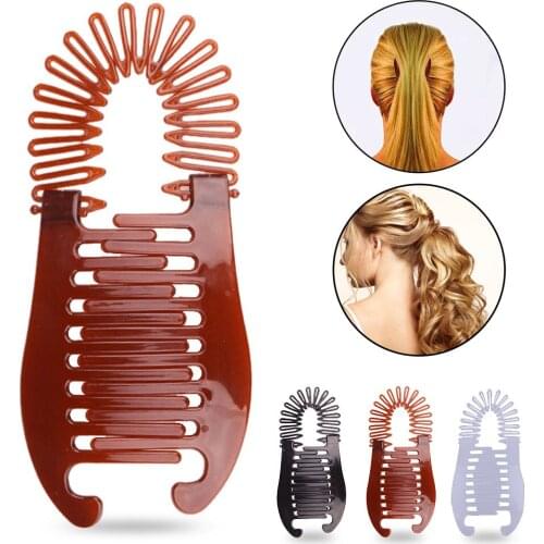 Women Hollywood Large Comb Banana Clip Scorpion Type Hair Holding Tool Ponytail Rubber Bands Hair Accessories