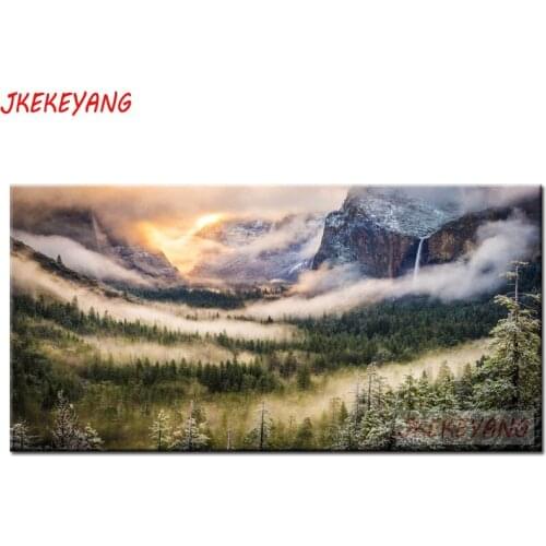 Large 5D Diy diamond painting Mountain top sunrise Diamond Mosaic Rhinestone Embroidery cross stitch Y3702