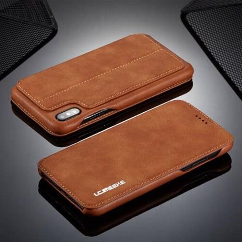 Popular Flip Magnetic Case For iPhone 6 6S 7 8 Plus X XR XS Max 11Pro 12Pro 12 Mini 11 Pro Max Cover PU Leather Phone Bag Case