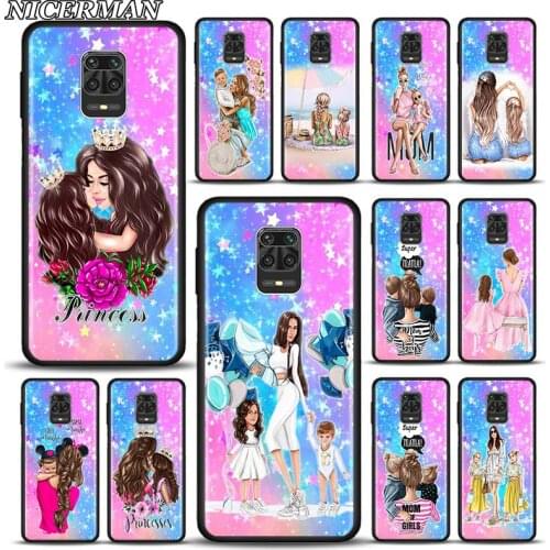 Cover Case For Redmi 8 7 Note 9S 9 8 7 Pro Max 9A 9C 8T 6 7A 8A K20 K30 Pro Phone Soft Shell Woman Fashion Girl Super Mom Baby