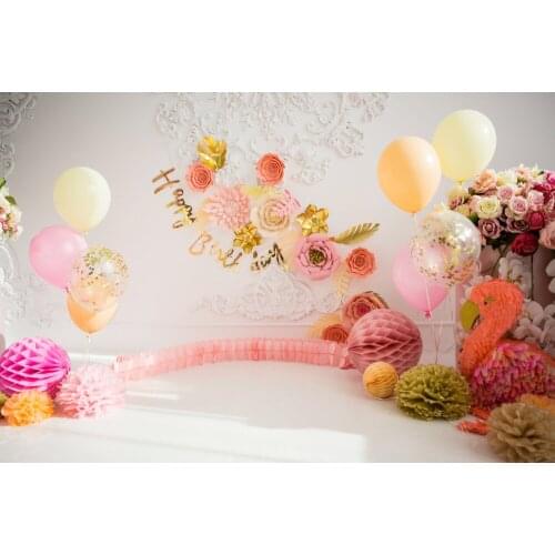 Birthday Balloon Fondo De Fotografia Photographic Background Princess Backdrop E190127A42