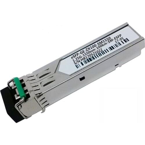 ESFP-GE-ZX100-SM1550 1000BASE-ZX100 1.25G 1550nm Compatible For Huawei SM ESFP LC DDM Transceiver module SFP
