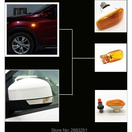 Lossless install refill 10pcs T20 DC12V Halogen lamp Turn Signal Side Marker Light For Honda fit accord crv city civic car Light
