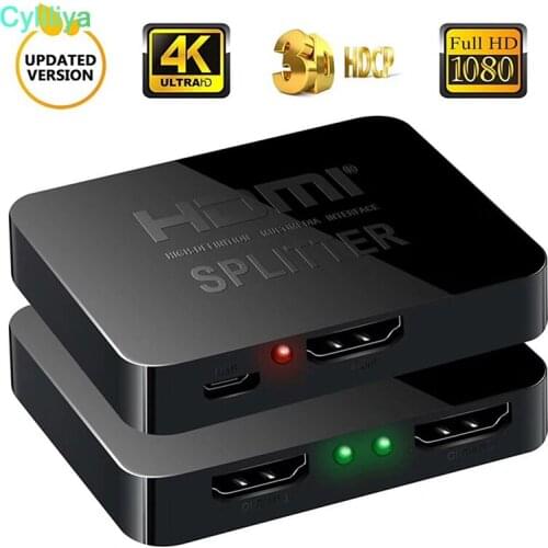 HDMI Switch Dual Display 1080P 3D HDMI Splitter Switcher with usb power 1x2 1in 2out HDMI Distributor For DVD HDTV PS3 PS4 XBOX