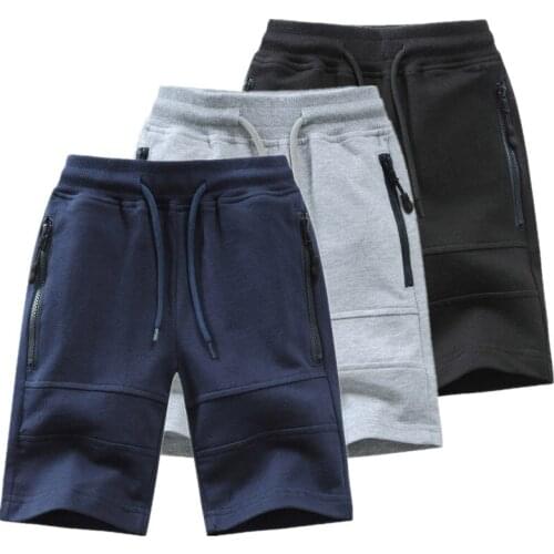 Boys Summer Shorts Cotton Soft Kids Patchwork Sporty Causal Shorts For Teenager Big Boys 3-14 Years Children Clothes