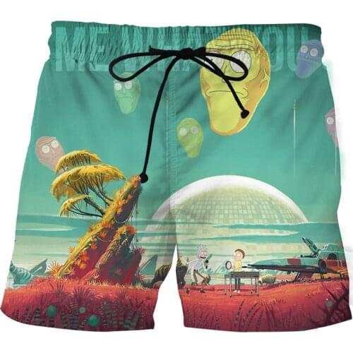 2021Summer Fashion Mens Beach Pants 3D Printed Sports Fun Pattern Men And Women Lovers Street Leisure Beach Pants