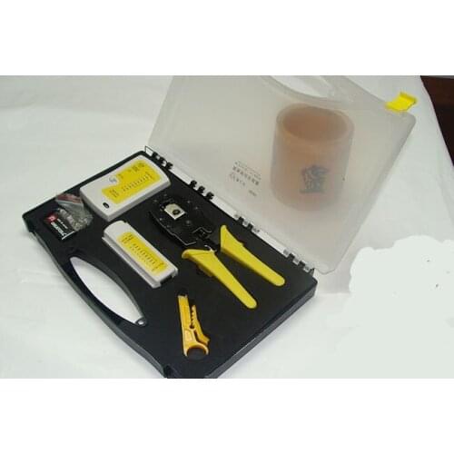 BESTIR taiwan high quality network test tool set with crimping plier cable tester NO.92201 freeshipping