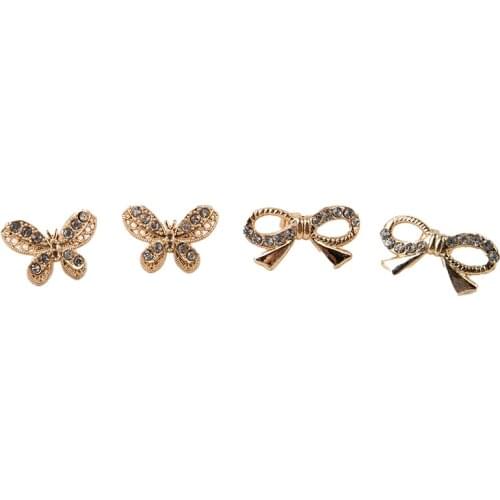 New Designer Butterfly Custom Series Croc Shoe Charm Bling Rhinestone Metal Charms Shoe Accessories For Crocks Charm