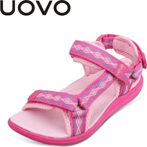 Girls Shoes Kids Summer Holiday Baby Girls Sandals Shoes Skidproof Toddlers Infant Children Kids Shoes Black Rose Color