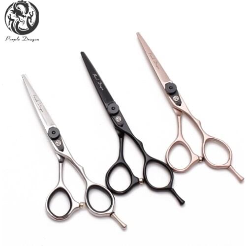 1Pair 5.5" 16cm Japan 440C Purple Dragon Hairdressing Scissors Cutting Shears Thinning Scissors Professional Hair Scissors Z9015