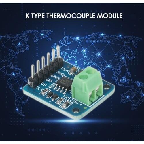 K Type Thermocouple Module Board Temperature Sensor Module -200°C to +1350°C Temperature Controller Board with SPI Interface