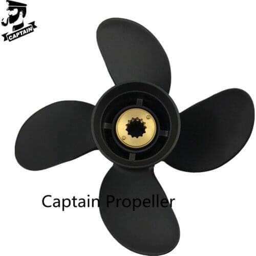 10.3x13 Propeller Fit Mercury Outboard Engines 25HP 30HP 35HP 40HP 50HP 60HP Aluminum 4 Blade 13 Tooth Spline RH 48-8M8026630