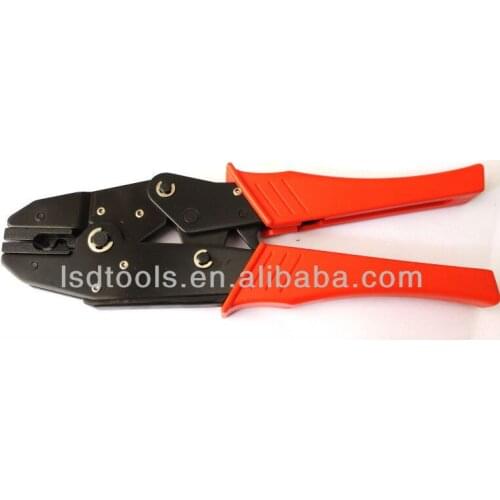 Ratchet crimper pliers for non-insulated terminals and connectors LS-01