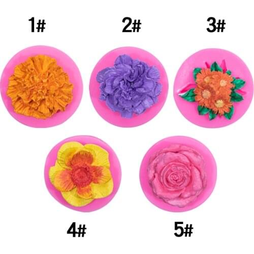 Chrysanthemum Flowers Shaped Fondant Daisy Silicone Mold Craft Chocolate Baking Mold Cake Decorating Tools
