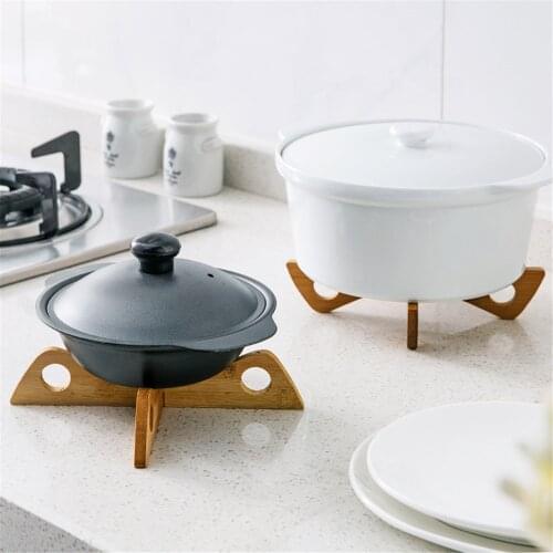 Tray Rack Detachable Wooden Table Mat Multifunction Cooking Rack Kitchen Pot Heat Insulated Cooling Cookware Steaming Rack Stand