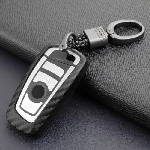 Carbon Fiber Color TPU Car Key Case for BMW X3 X4 M2 M3 M4 M5 M6 F20 F22 F80 F87 F10 F12 F13 Fob Shell Protecor