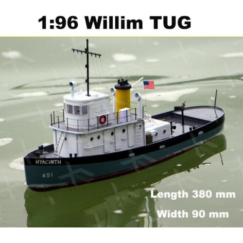 Willims tug 308 mm Scale 1:96 RC model kit tug working boat