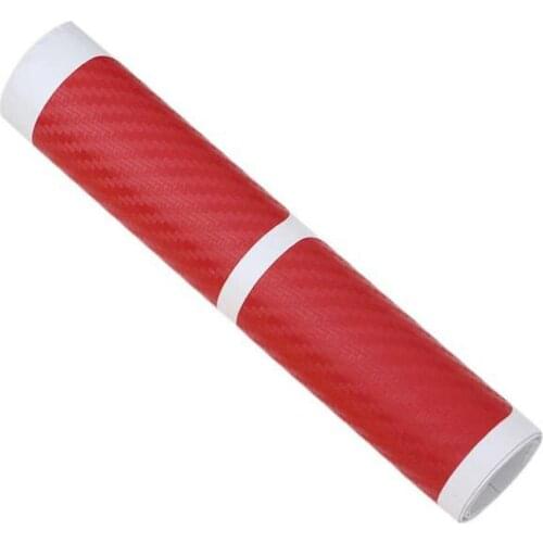 4Pcs/Set 3D Car Door Sill Sticker Protector Bumper Protector Carbon Fiber Car Door Sill Scuff Cover Anti-Scratch Film Sticker