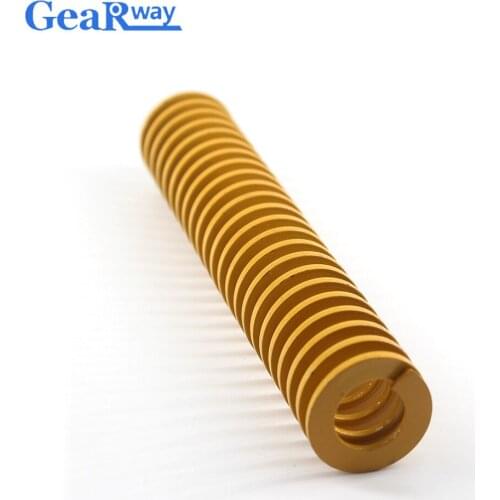 Gearway Yellow Compression Spring TF30x65/30x70/30x95/30x100mm Lightest Loading Tubular Section Mould Die Compression Spring