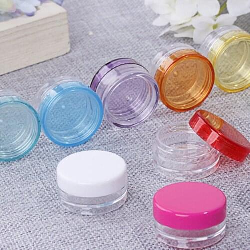 10Pcs 5ml Cosmetic Empty Jar Pot Eyeshadow Makeup Face Cream Container Bottle