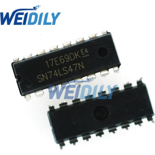 10PCS/LOT HD74LS47P DIP16 HD74LS47 DIP SN74LS47N 74LS47 DIP-16 New