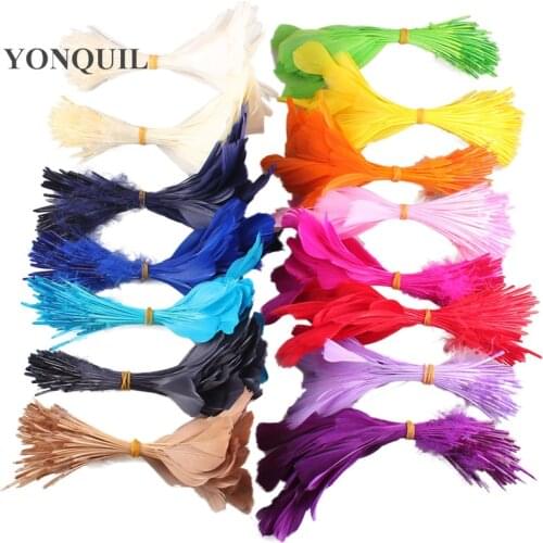 200PCS/lot Multiple Colros Beautiful Goose Wing Feathers 15-20 CM Long For Fascinator DIY Jewelry Decor Hair Accessories SYFE08
